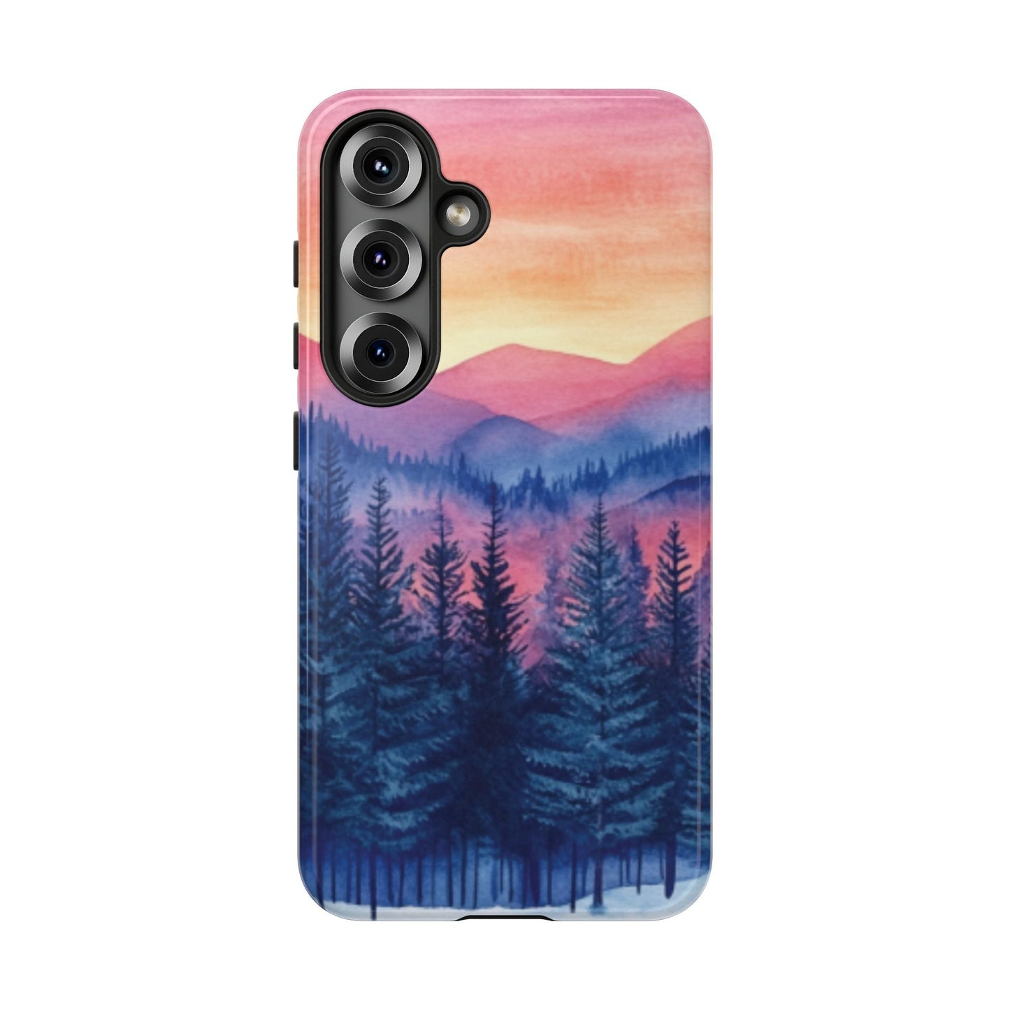 Mountain Winter Sunset Tough Cell Phone Case - Ruppy's Creations