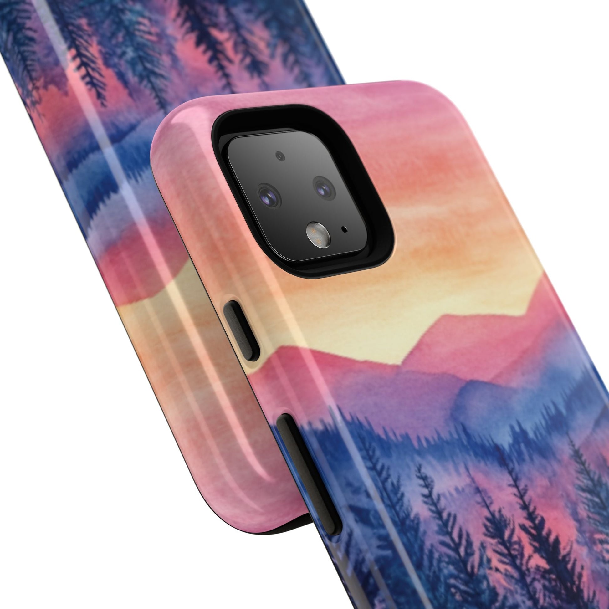 Mountain Winter Sunset Tough Cell Phone Case - Ruppy's Creations