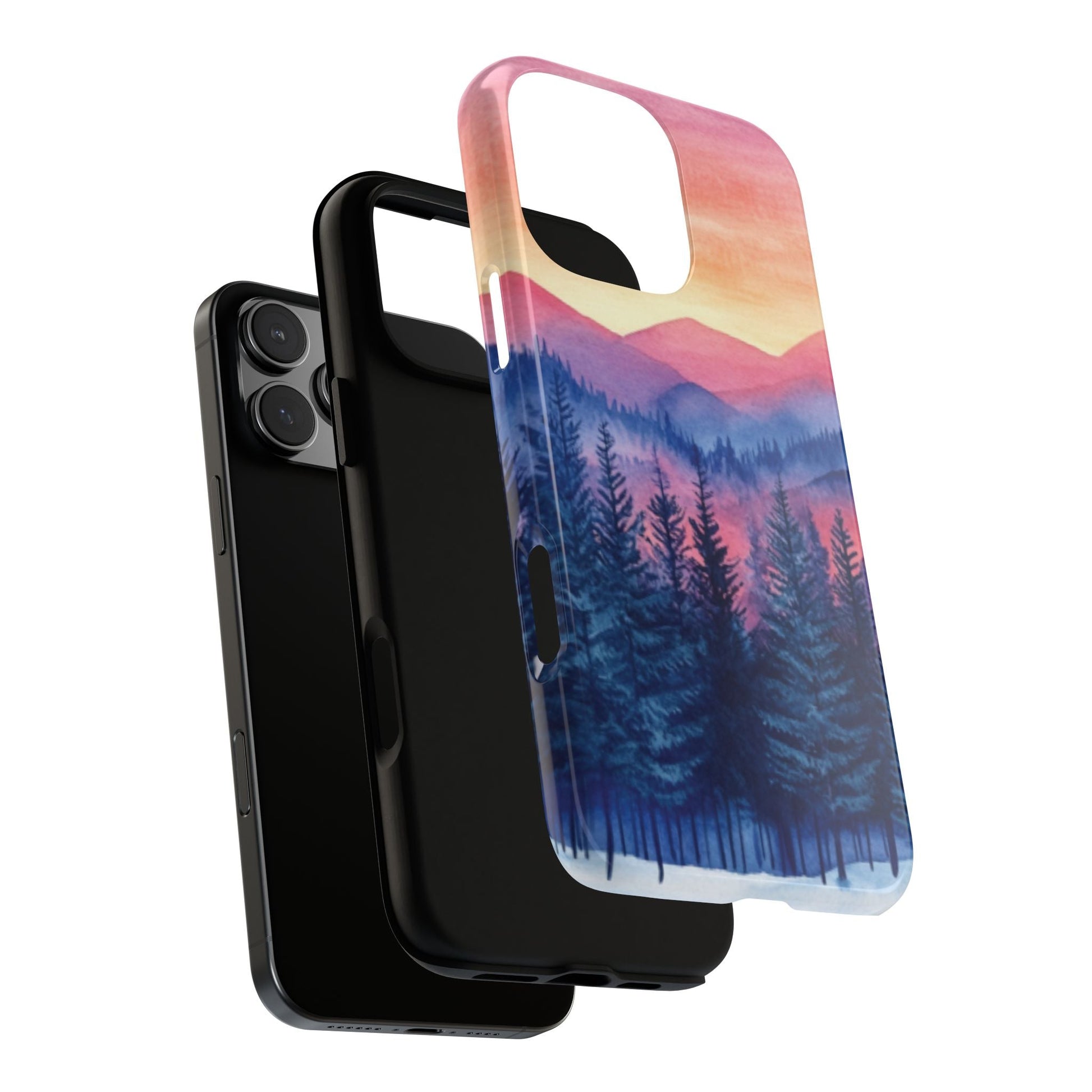 Mountain Winter Sunset Tough Cell Phone Case - Ruppy's Creations