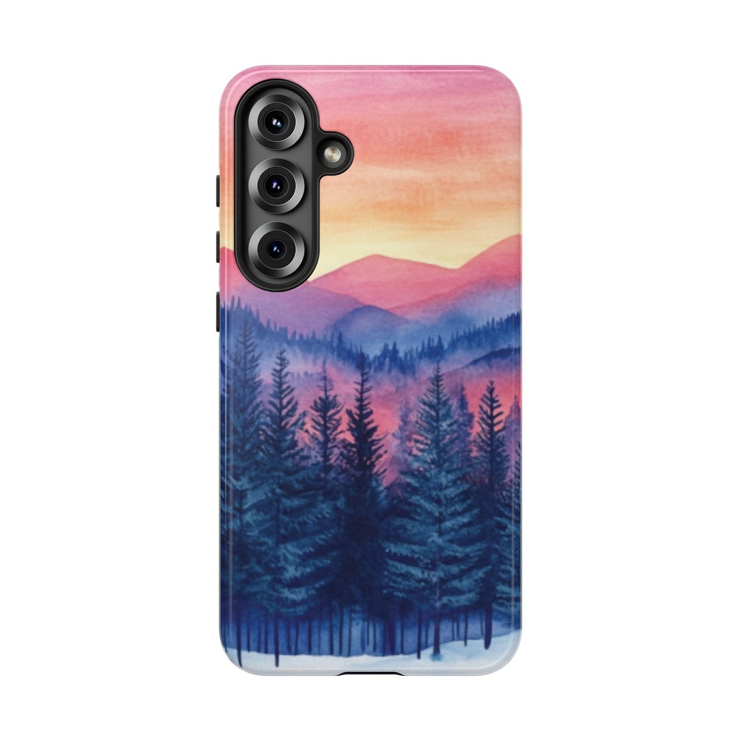 Mountain Winter Sunset Tough Cell Phone Case - Ruppy's Creations