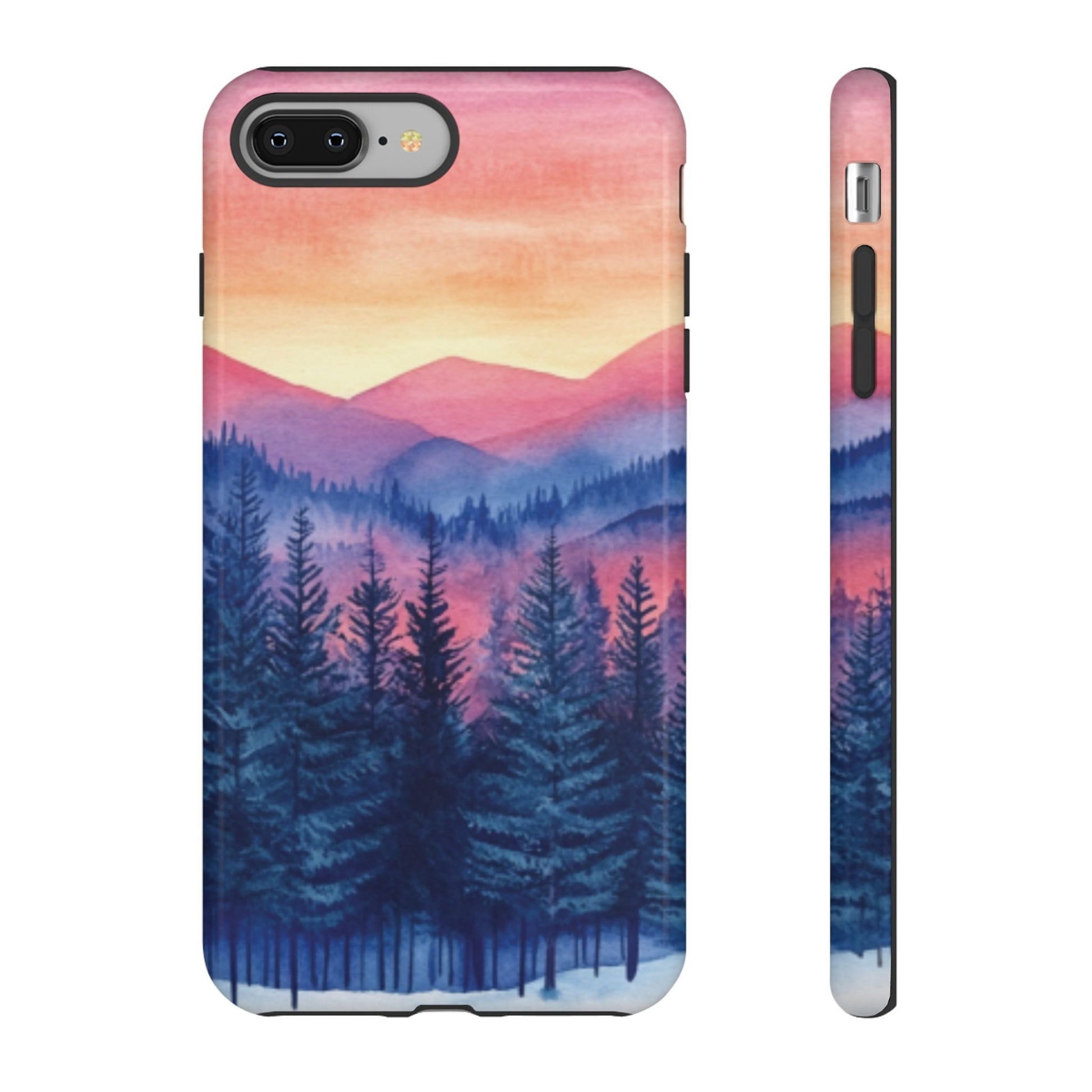 Mountain Winter Sunset Tough Cell Phone Case - Ruppy's Creations