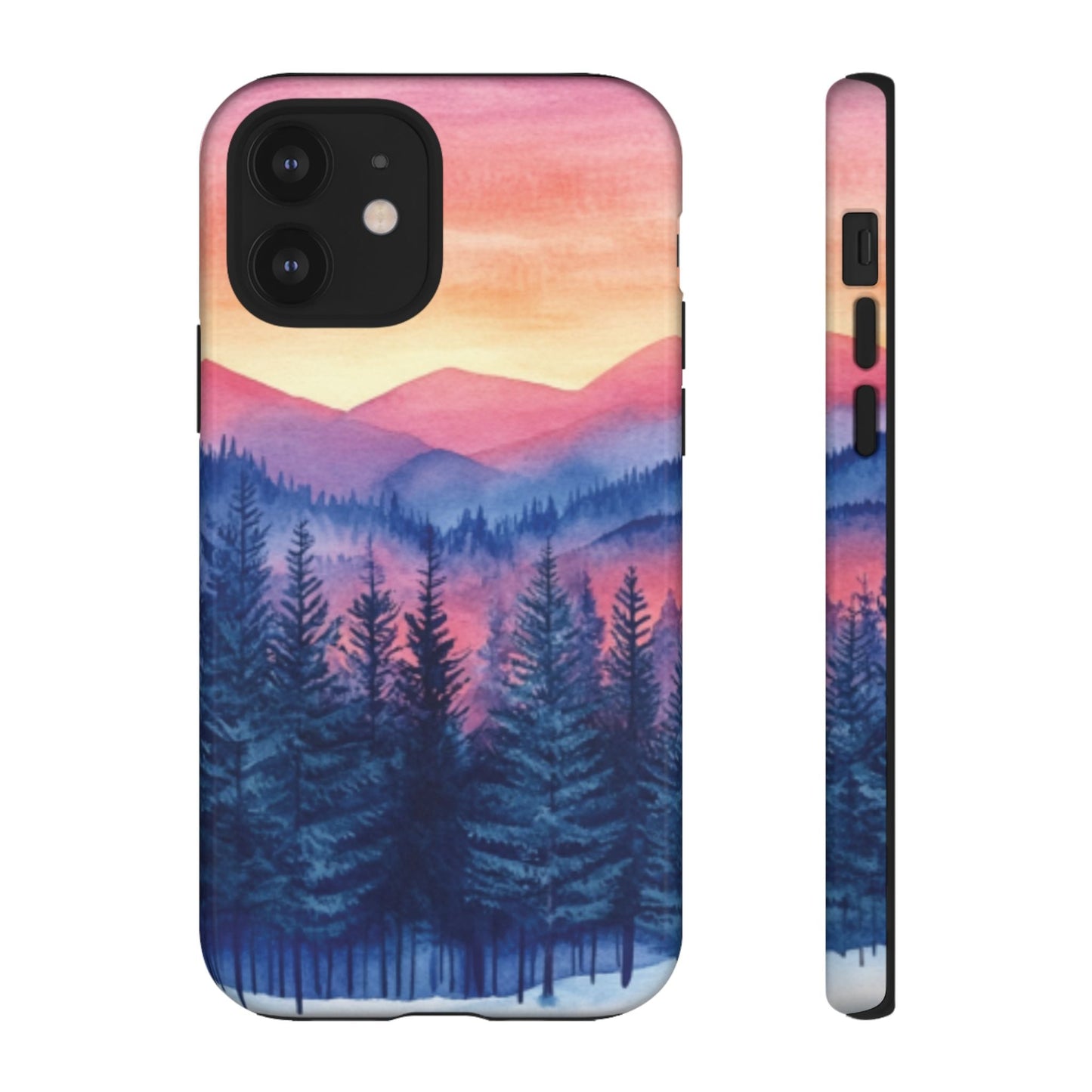 Mountain Winter Sunset Tough Cell Phone Case - Ruppy's Creations