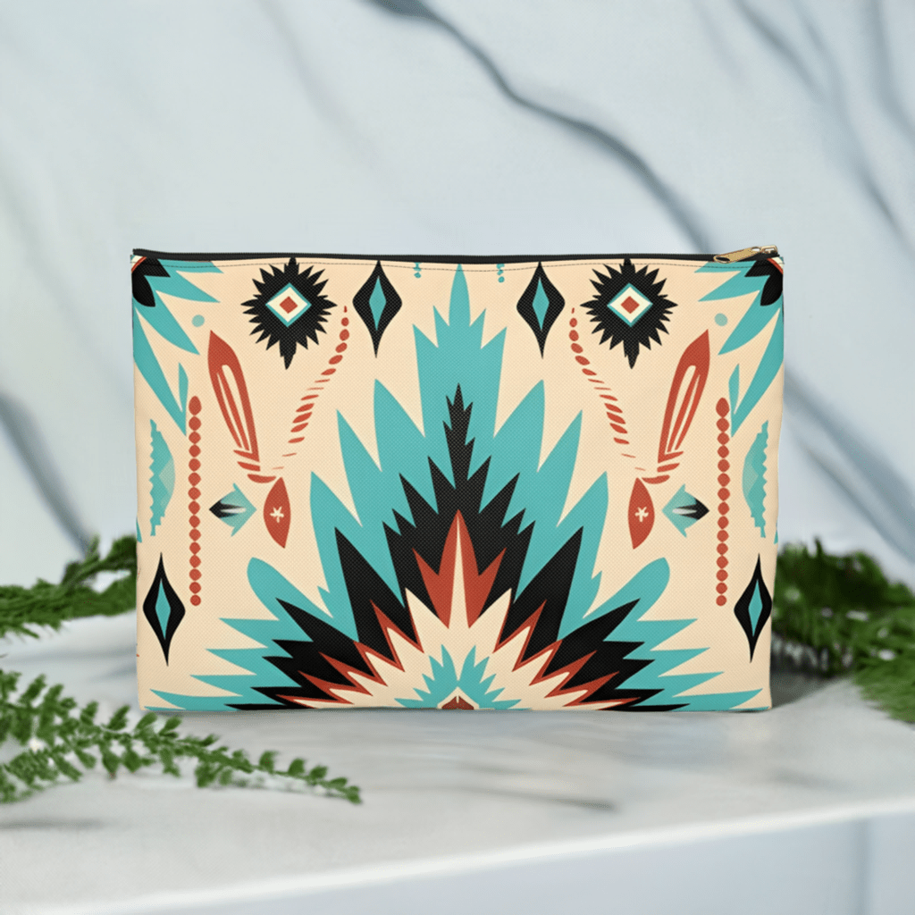 Navajo Weave Look Cosmetic Travel Bag - Ruppy's Creations