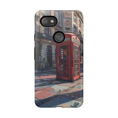 Old Phone Booth in London Tough Cell Phone Case - Ruppy's Creations