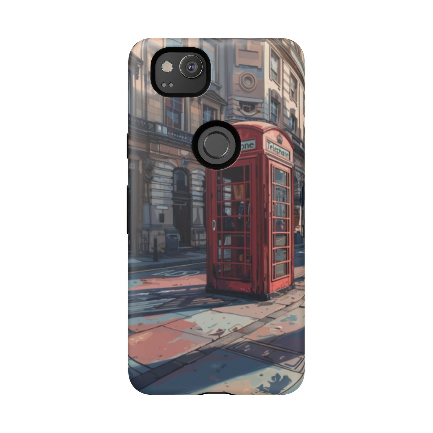Old Phone Booth in London Tough Cell Phone Case - Ruppy's Creations