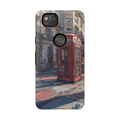 Old Phone Booth in London Tough Cell Phone Case - Ruppy's Creations