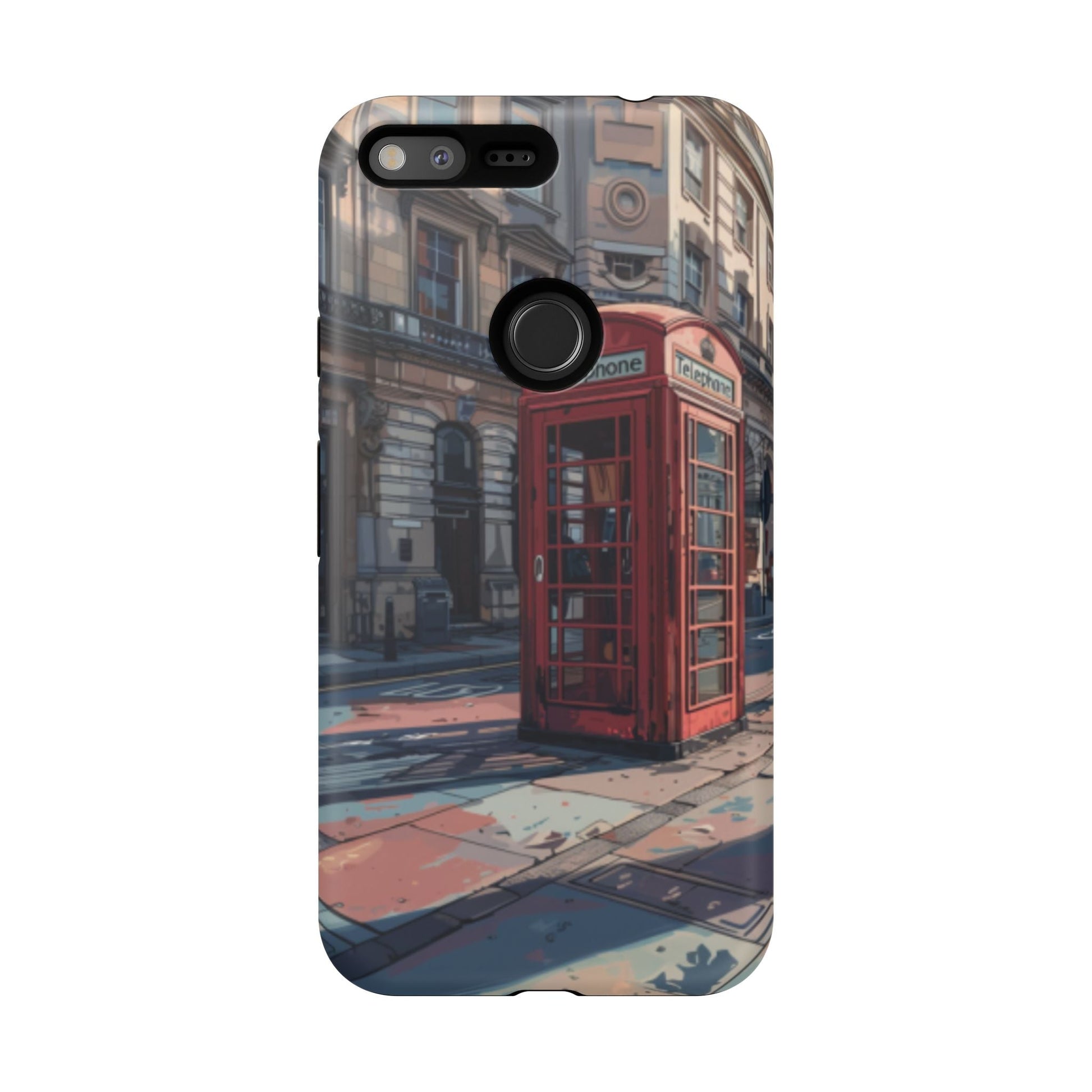 Old Phone Booth in London Tough Cell Phone Case - Ruppy's Creations