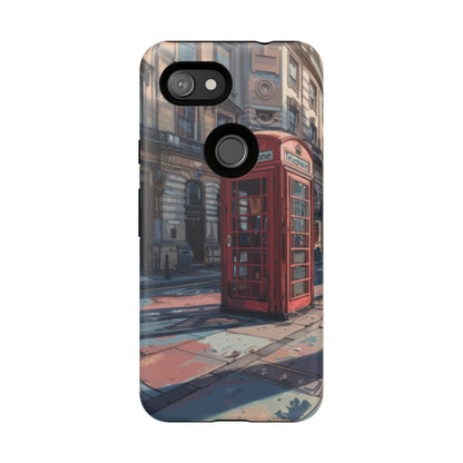 Old Phone Booth in London Tough Cell Phone Case - Ruppy's Creations