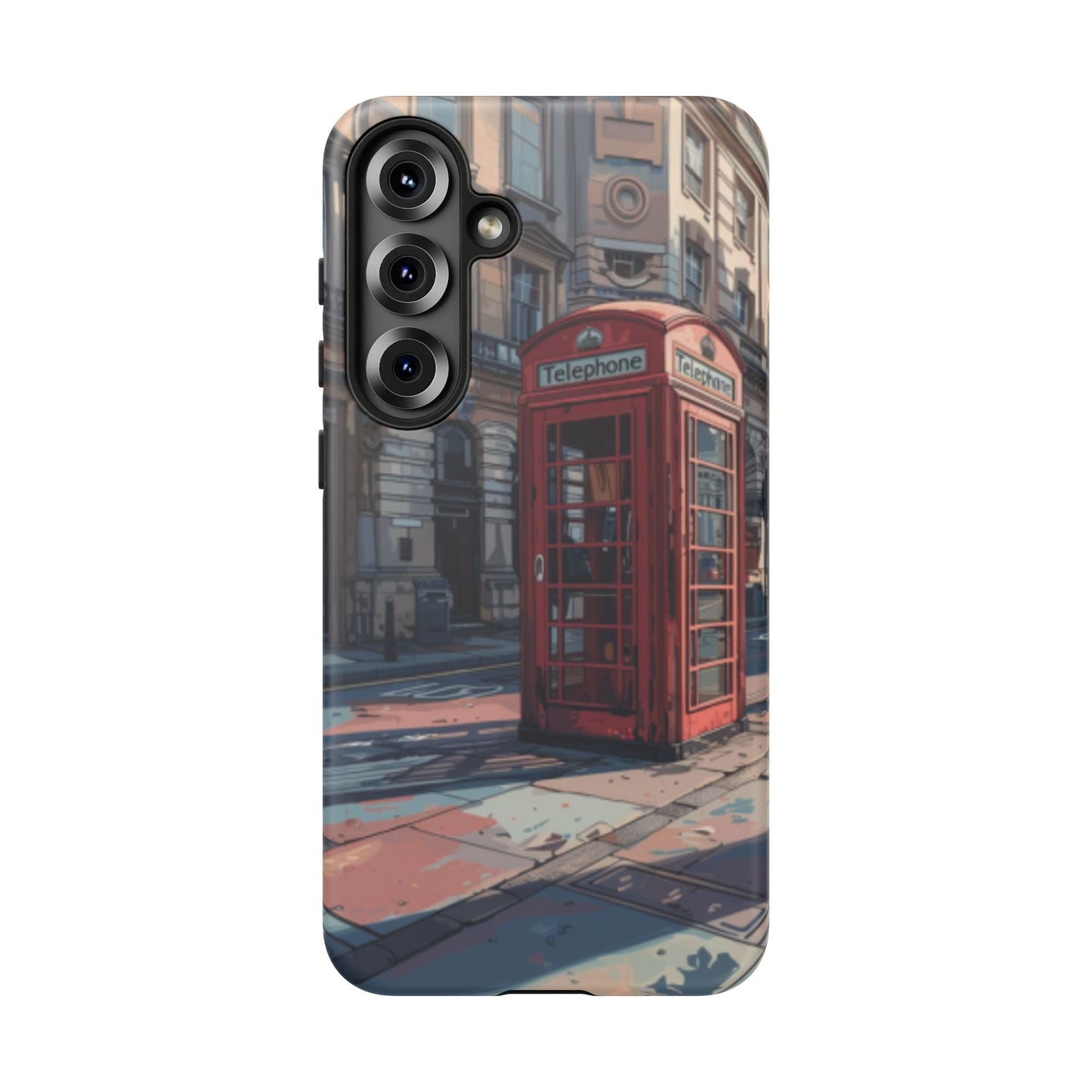 Old Phone Booth in London Tough Cell Phone Case - Ruppy's Creations