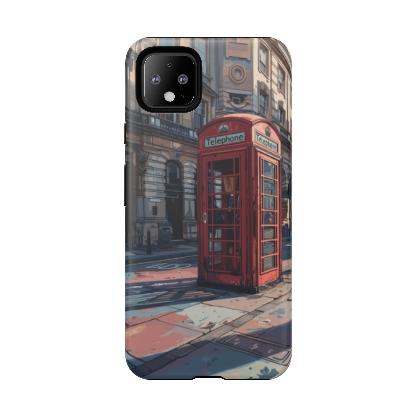 Old Phone Booth in London Tough Cell Phone Case - Ruppy's Creations