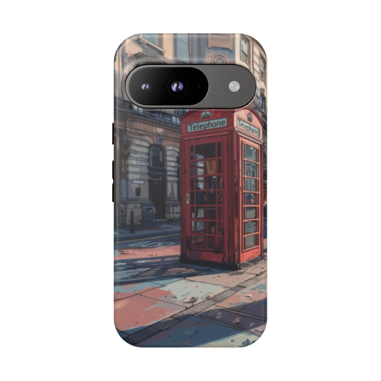 Old Phone Booth in London Tough Cell Phone Case - Ruppy's Creations