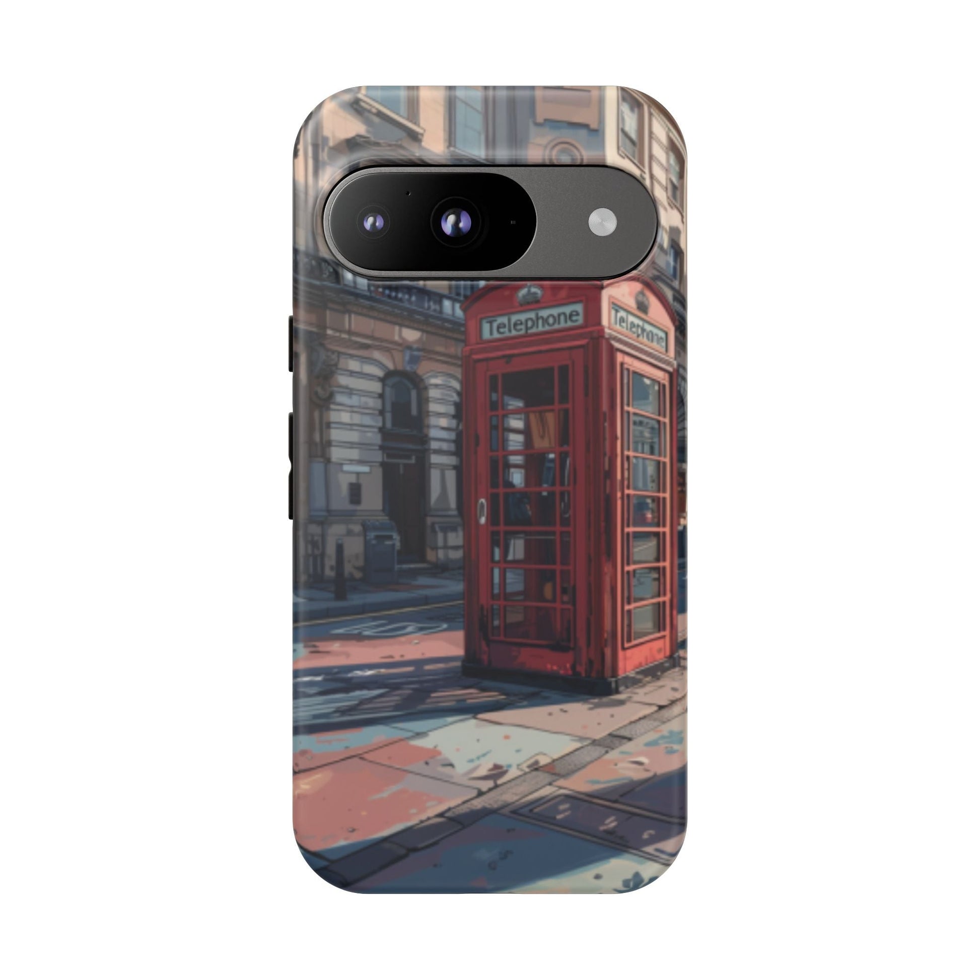 Old Phone Booth in London Tough Cell Phone Case - Ruppy's Creations