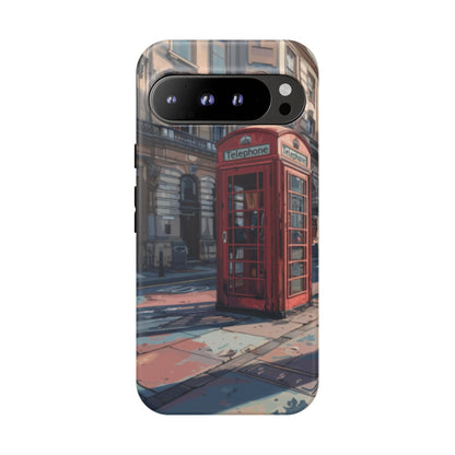 Old Phone Booth in London Tough Cell Phone Case - Ruppy's Creations