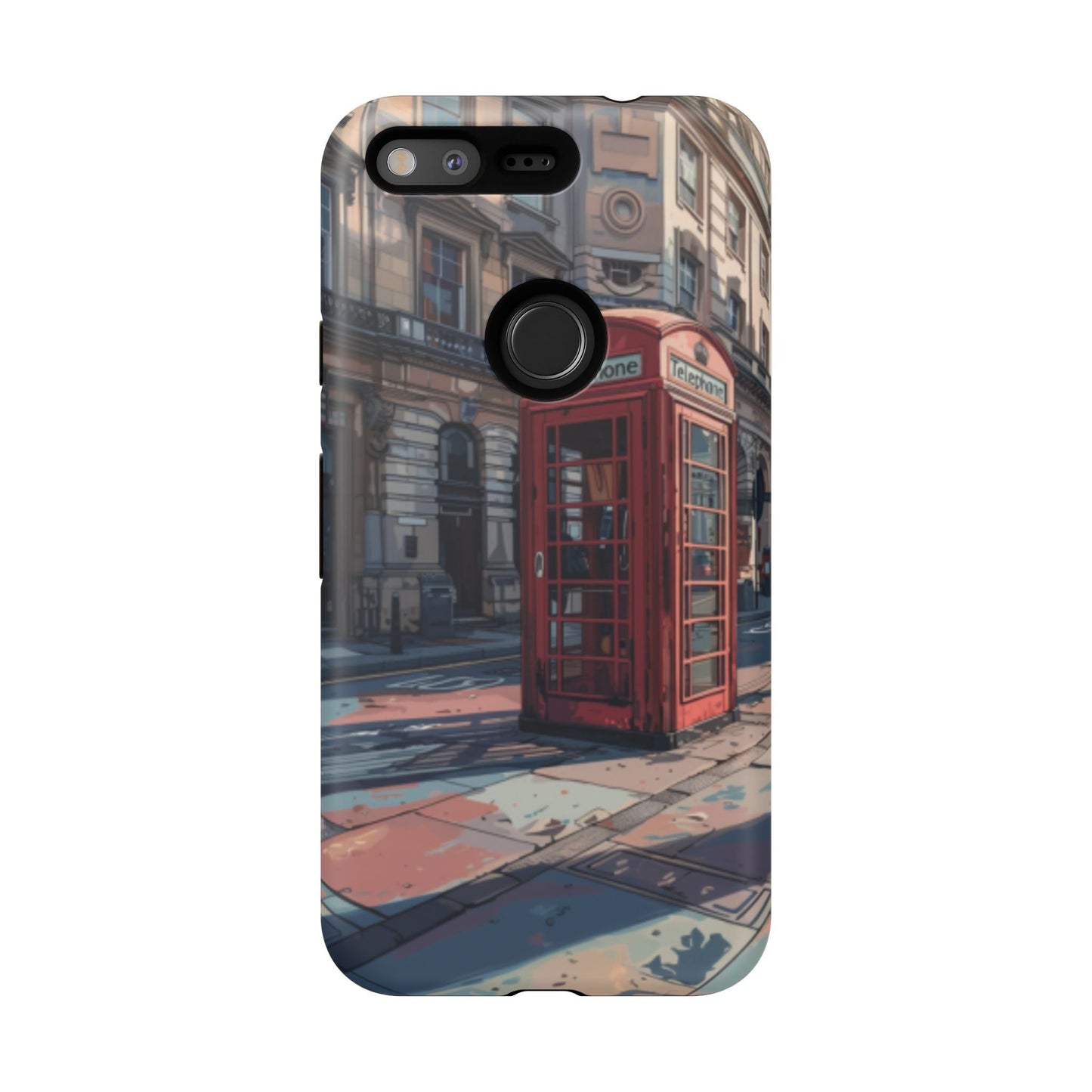 Old Phone Booth in London Tough Cell Phone Case - Ruppy's Creations