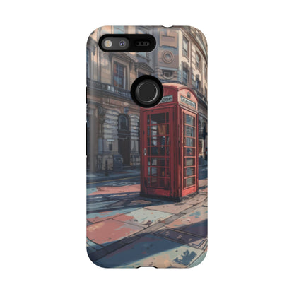 Old Phone Booth in London Tough Cell Phone Case - Ruppy's Creations