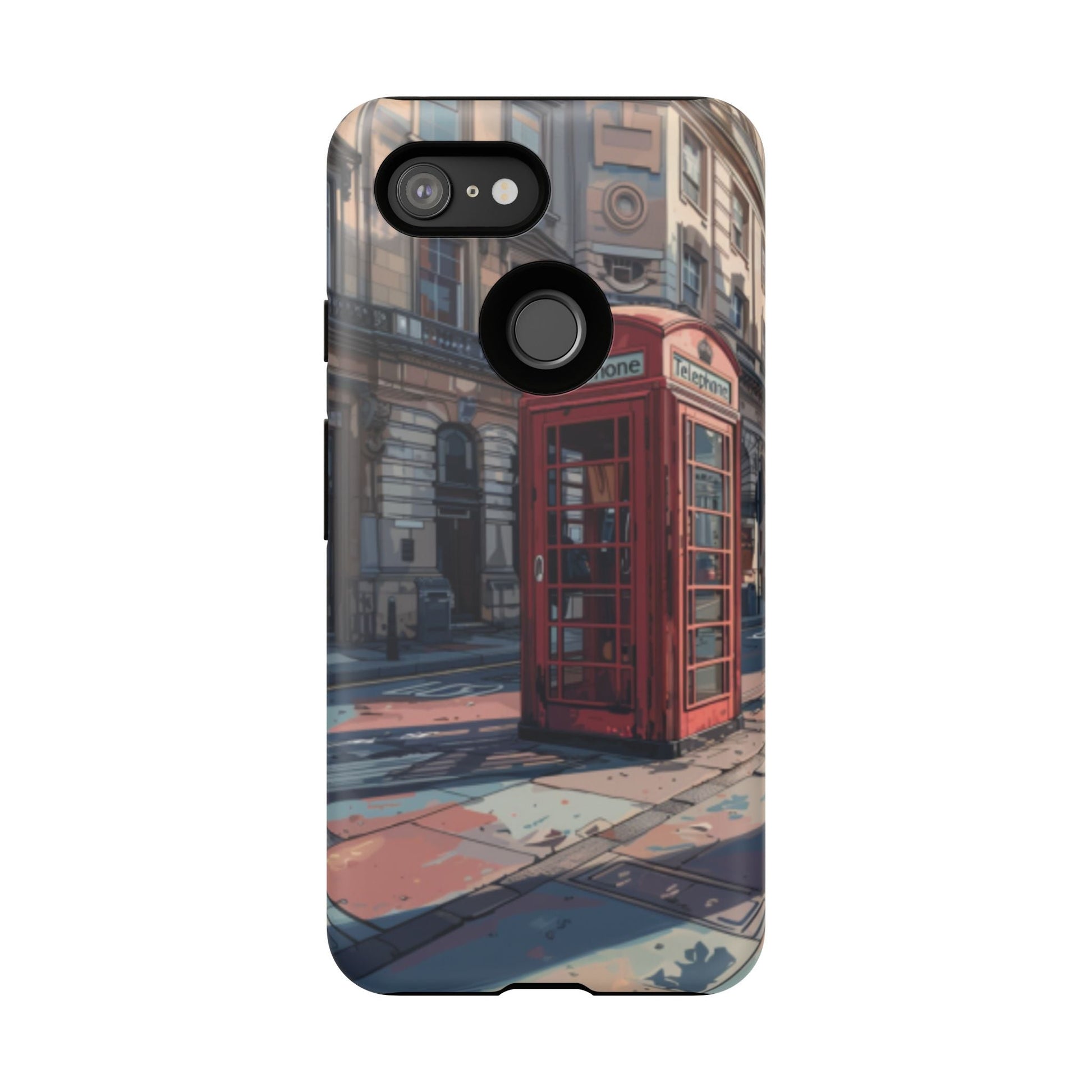 Old Phone Booth in London Tough Cell Phone Case - Ruppy's Creations