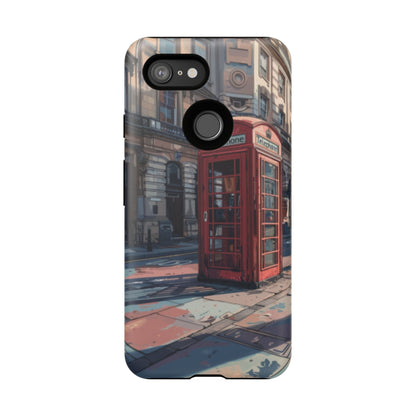 Old Phone Booth in London Tough Cell Phone Case - Ruppy's Creations