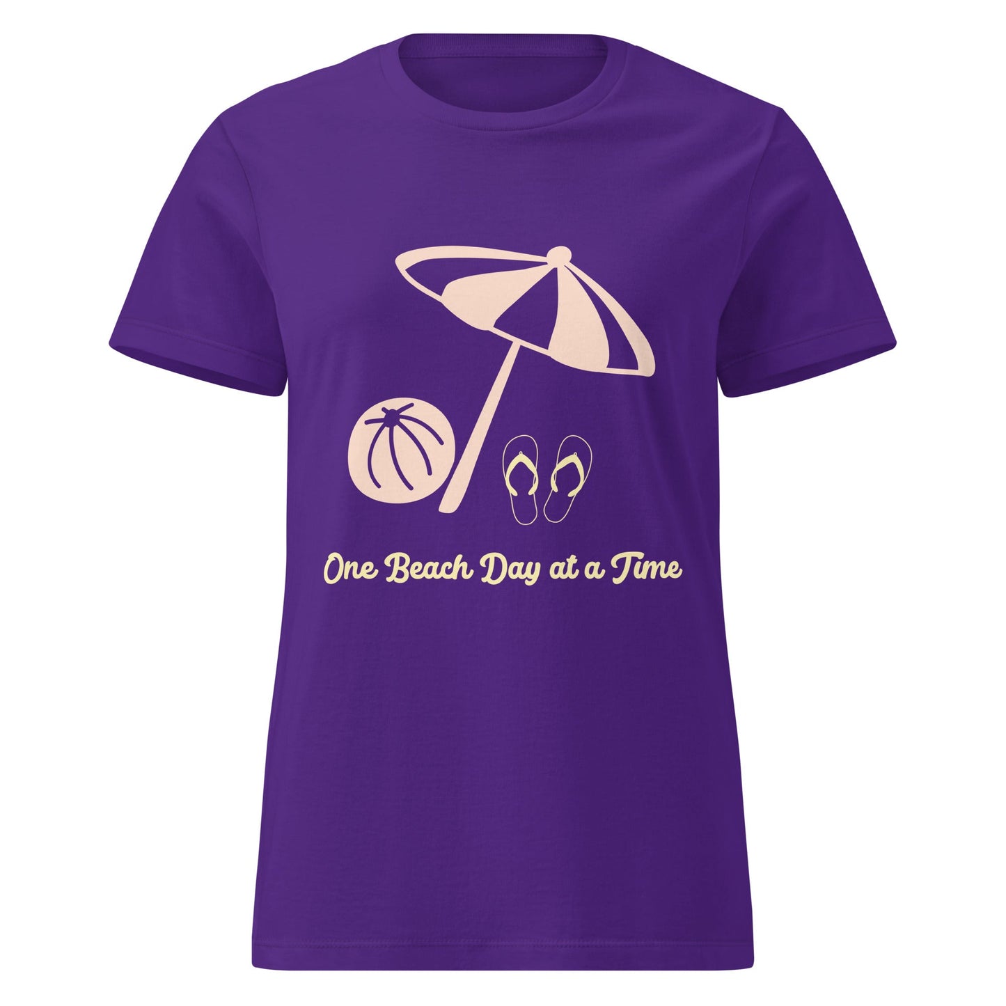 One Beach Day at a Time Women’s Basic Softstyle T-shirt - Ruppy's Creations