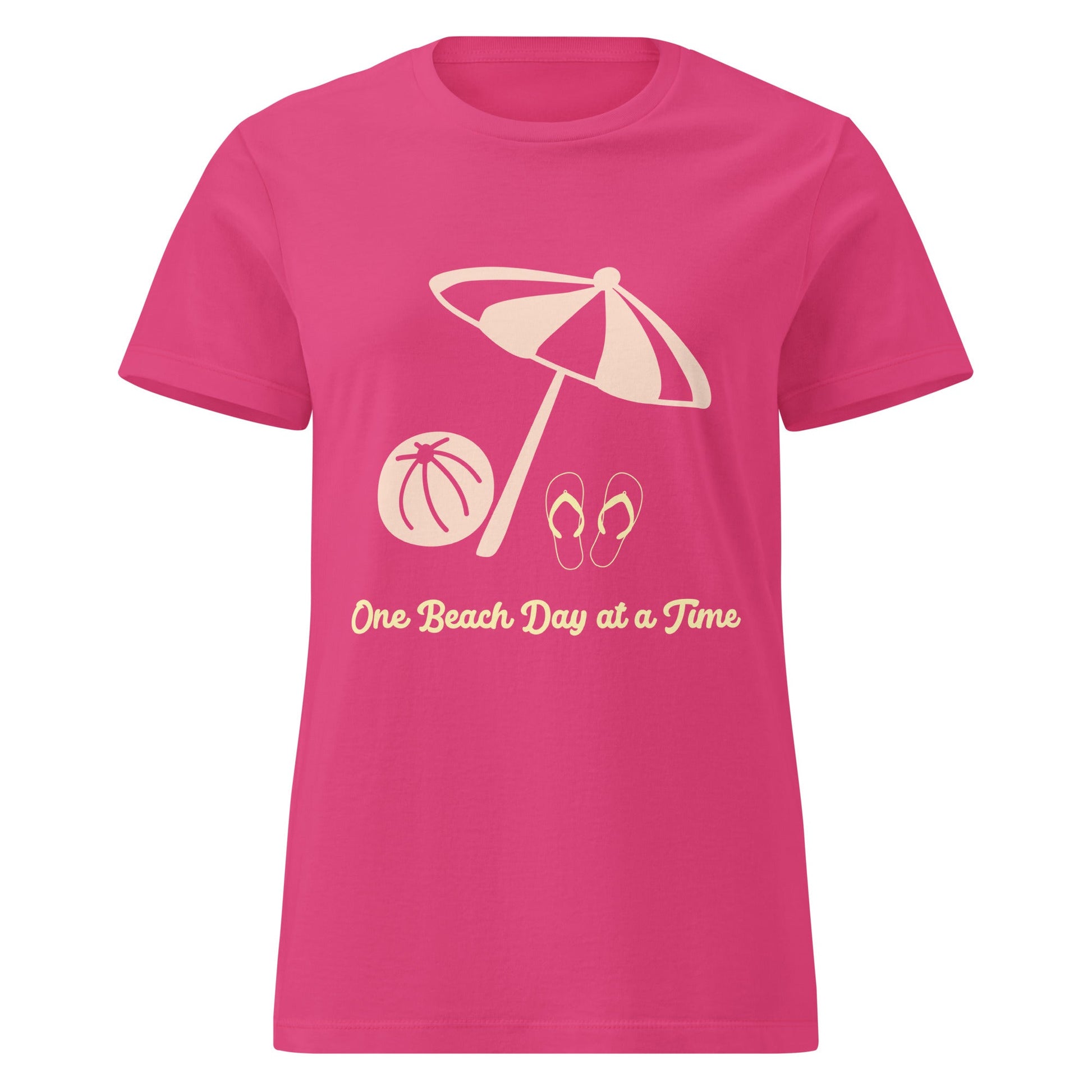 One Beach Day at a Time Women’s Basic Softstyle T-shirt - Ruppy's Creations