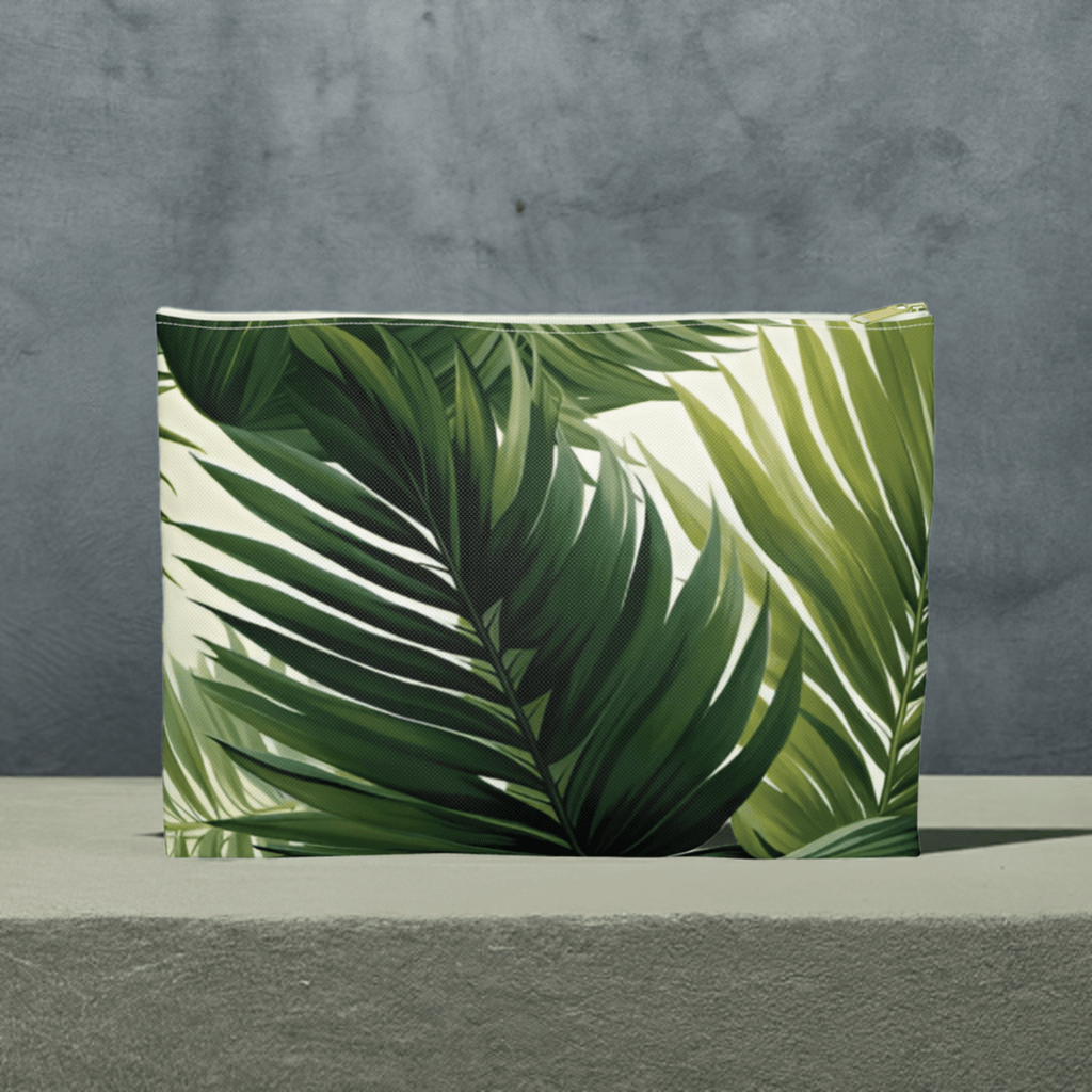 Palm Leaves Cosmetic Travel Bag - Ruppy's Creations