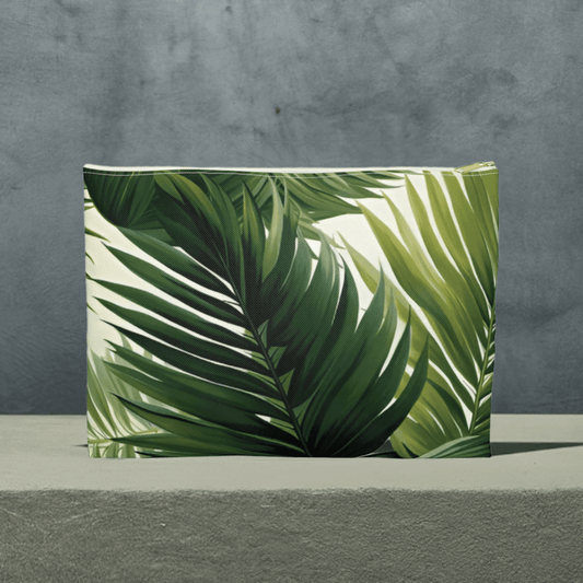 Palm Leaves Cosmetic Travel Bag - Ruppy's Creations