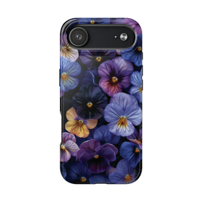 Pansy Flowers Tough Case Designed for iphone - Ruppy's Creations