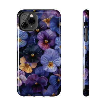 Pansy Flowers Tough Case Designed for iphone - Ruppy's Creations