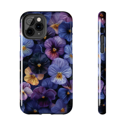 Pansy Flowers Tough Case Designed for iphone - Ruppy's Creations