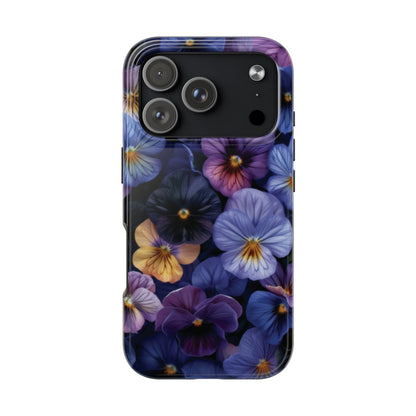 Pansy Flowers Tough Case Designed for iphone - Ruppy's Creations