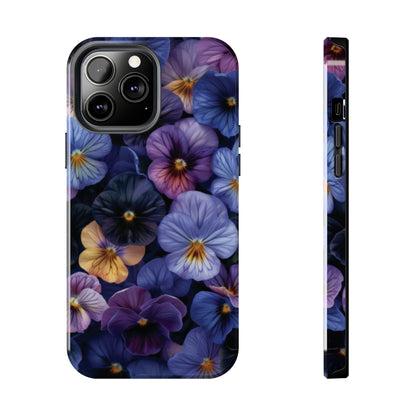 Pansy Flowers Tough Case Designed for iphone - Ruppy's Creations