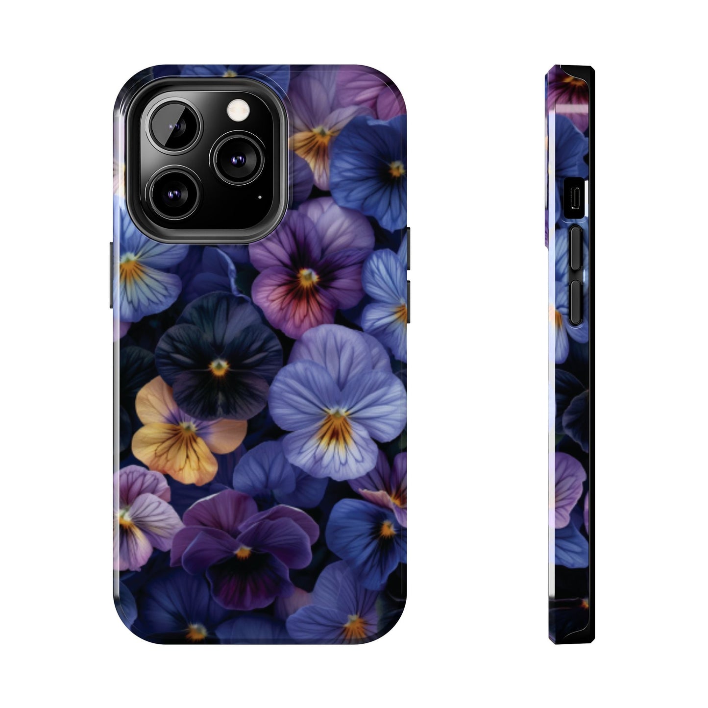 Pansy Flowers Tough Case Designed for iphone - Ruppy's Creations