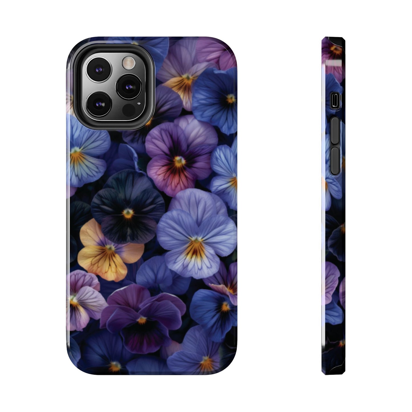 Pansy Flowers Tough Case Designed for iphone - Ruppy's Creations