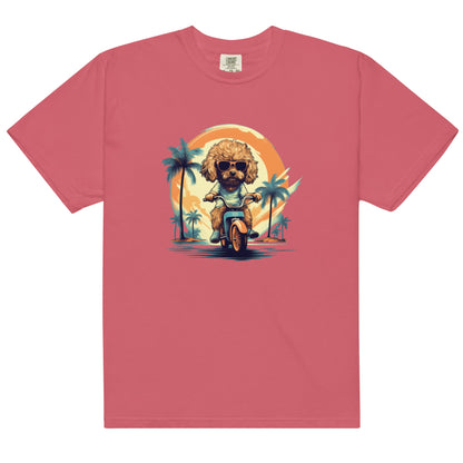 Pedaling Poodle Women's Heavyweight Tee - Ruppy's Creations
