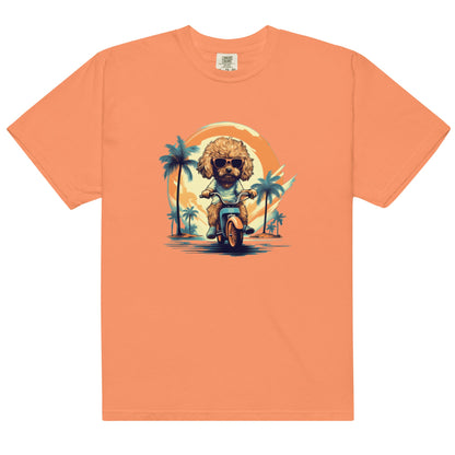 Pedaling Poodle Women's Heavyweight Tee - Ruppy's Creations