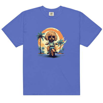Pedaling Poodle Women's Heavyweight Tee - Ruppy's Creations