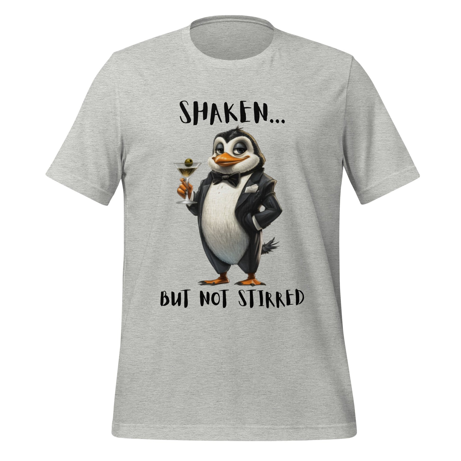 Penguin Shaken Not Stirred Unisex t-shirt - Ruppy's Creations