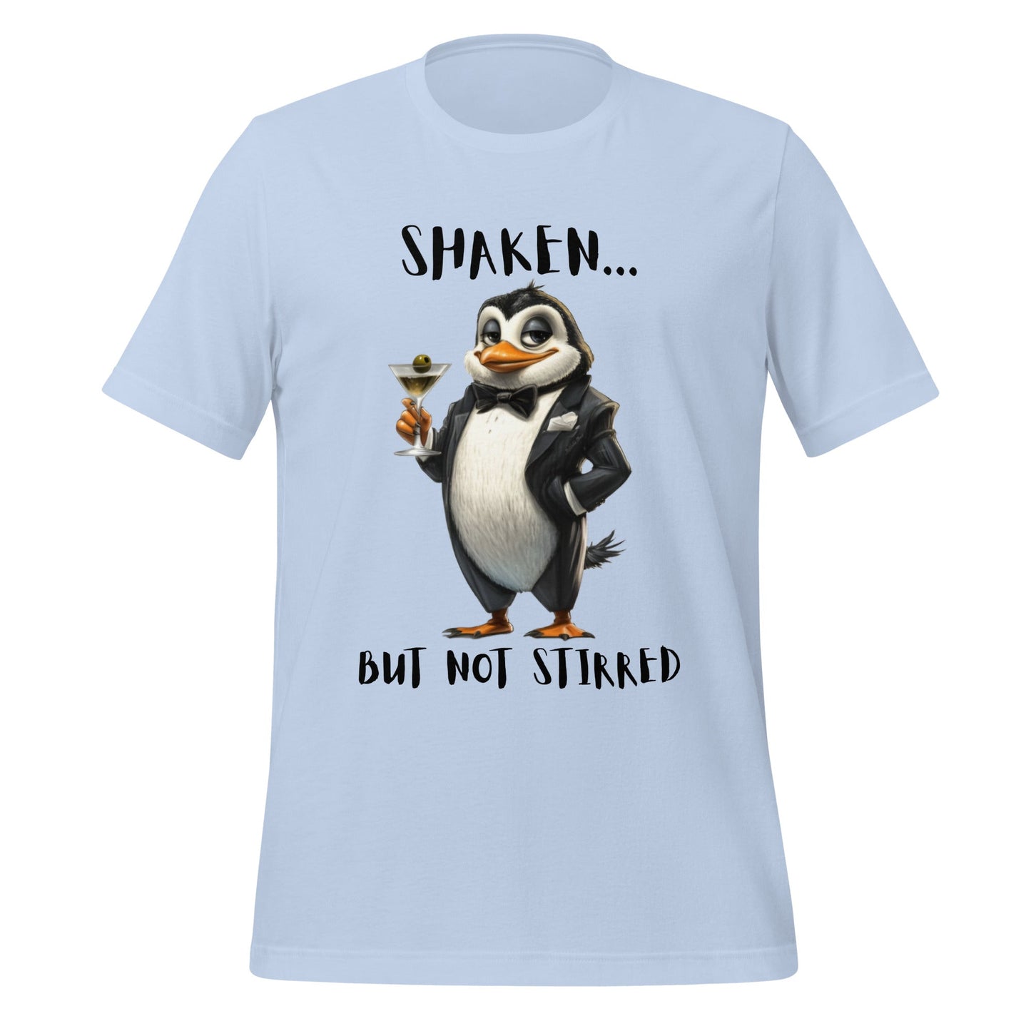 Penguin Shaken Not Stirred Unisex t-shirt - Ruppy's Creations