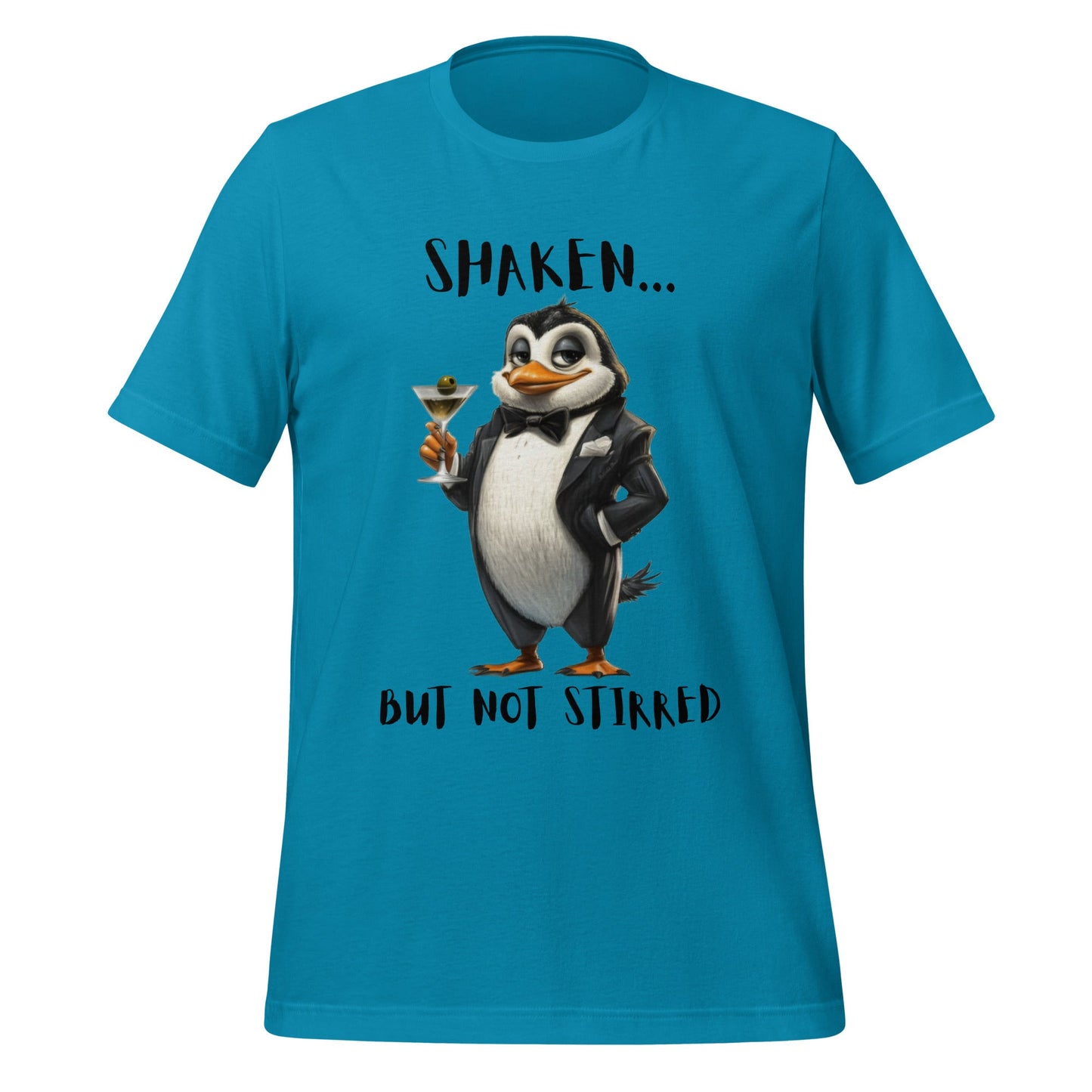 Penguin Shaken Not Stirred Unisex t-shirt - Ruppy's Creations