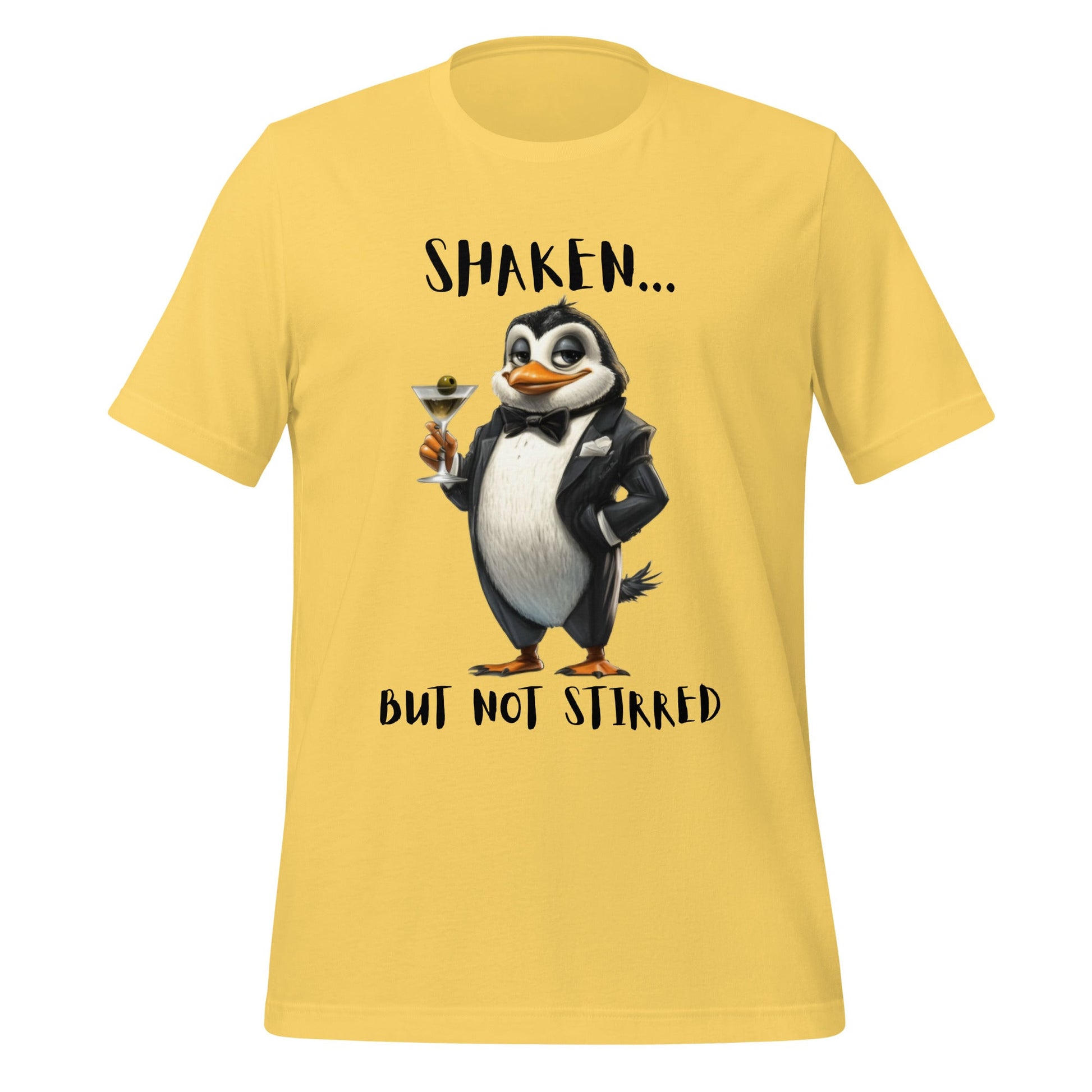Penguin Shaken Not Stirred Unisex t-shirt - Ruppy's Creations