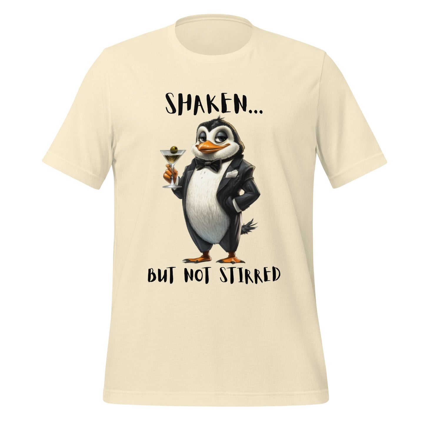Penguin Shaken Not Stirred Unisex t-shirt - Ruppy's Creations