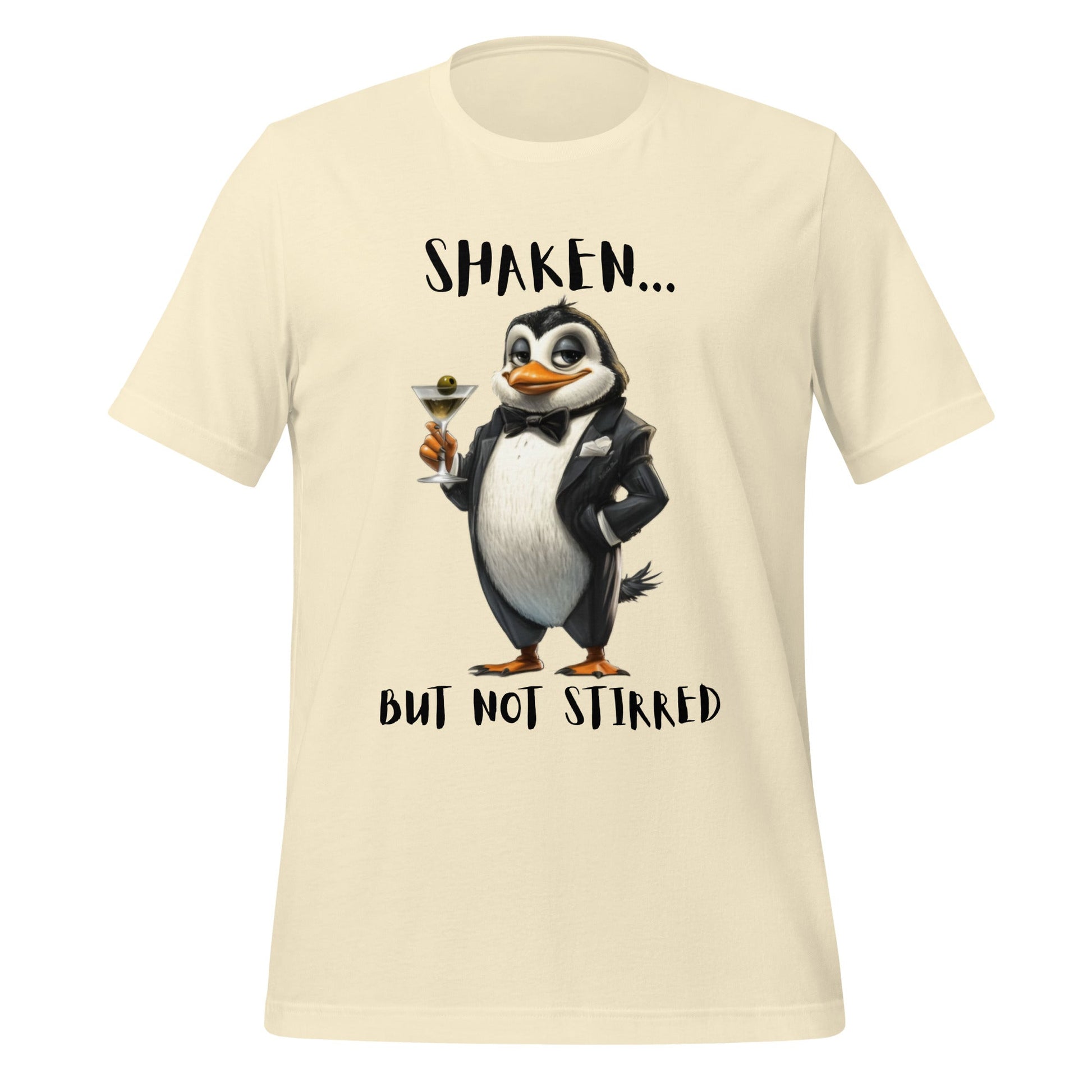 Penguin Shaken Not Stirred Unisex t-shirt - Ruppy's Creations