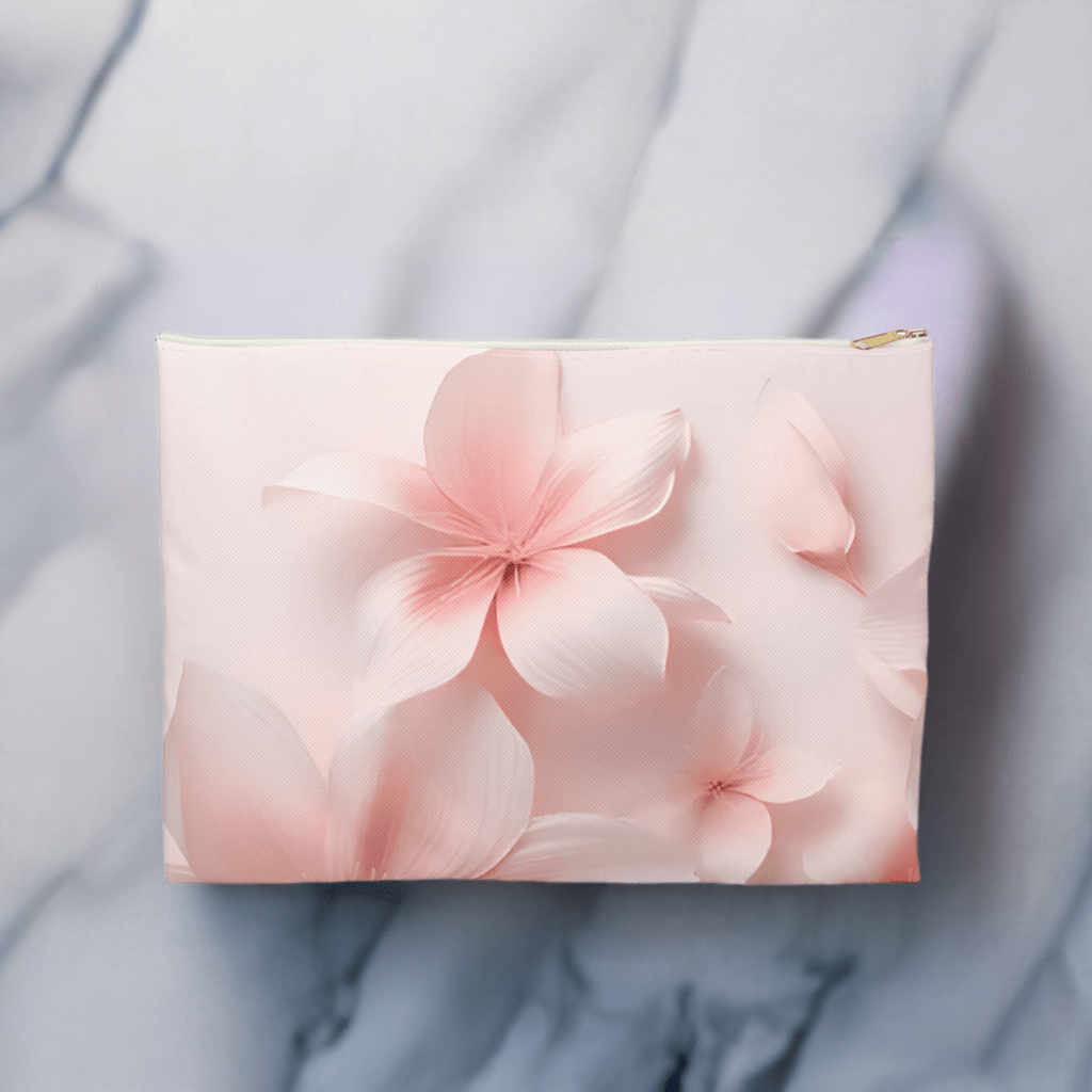 Pink Petals Cosmetic Travel Bag - Ruppy's Creations