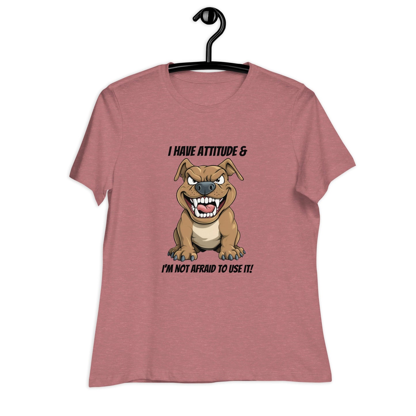 Pit Bull Attitude Women's Relaxed T-Shirt - Ruppy's Creations