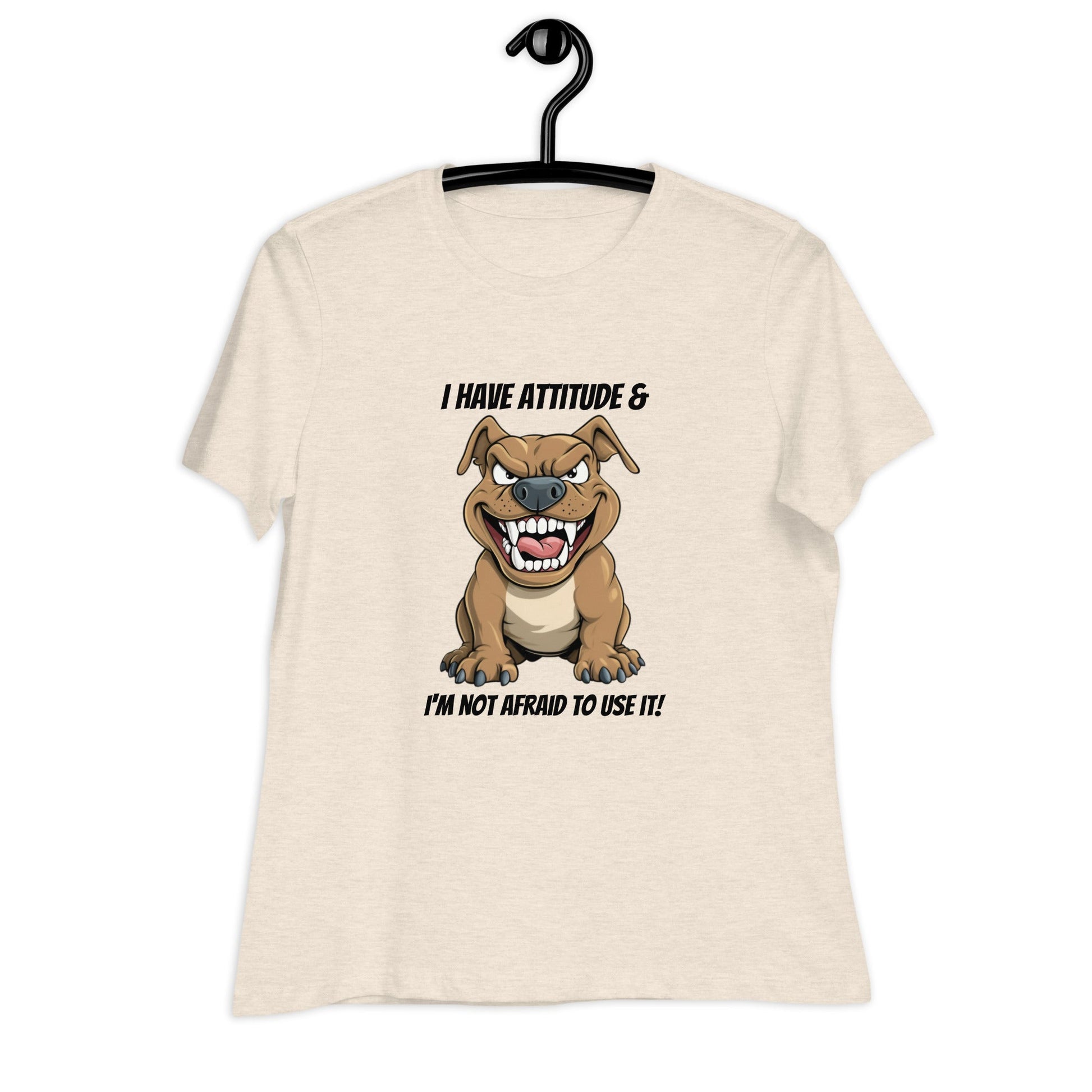 Pit Bull Attitude Women's Relaxed T-Shirt - Ruppy's Creations