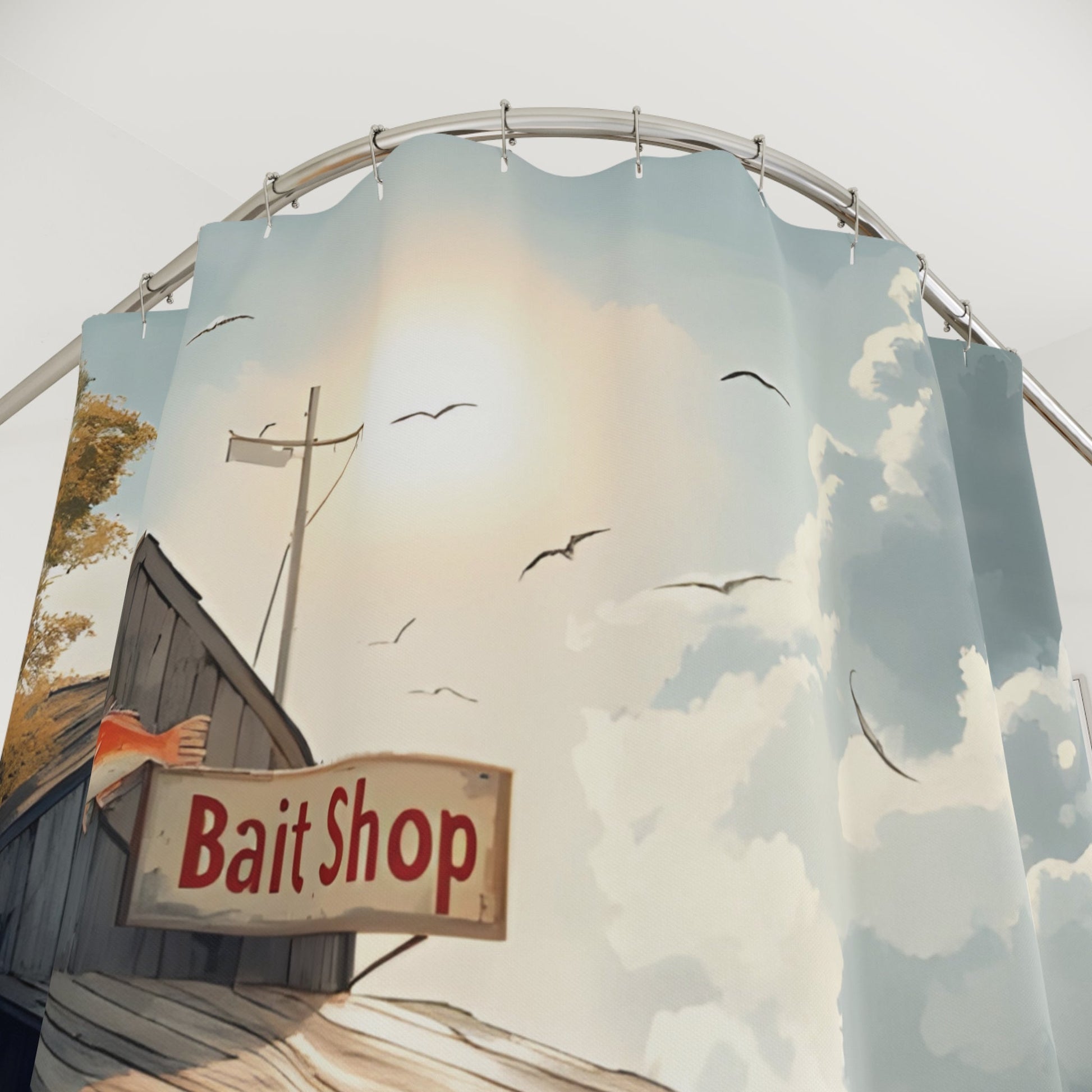 Rustic Bait Shop Shower Curtain - Ruppy's Creations