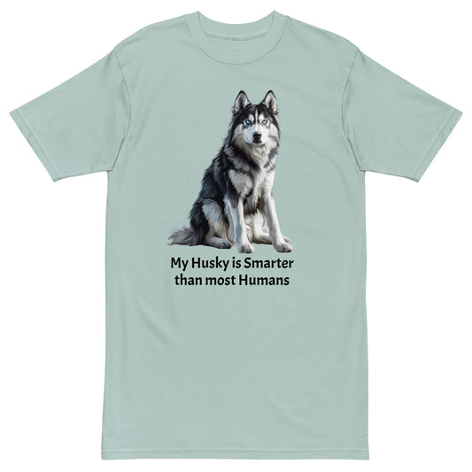 Siberian Husky Men’s Premium Heavyweight Tee - Ruppy's Creations