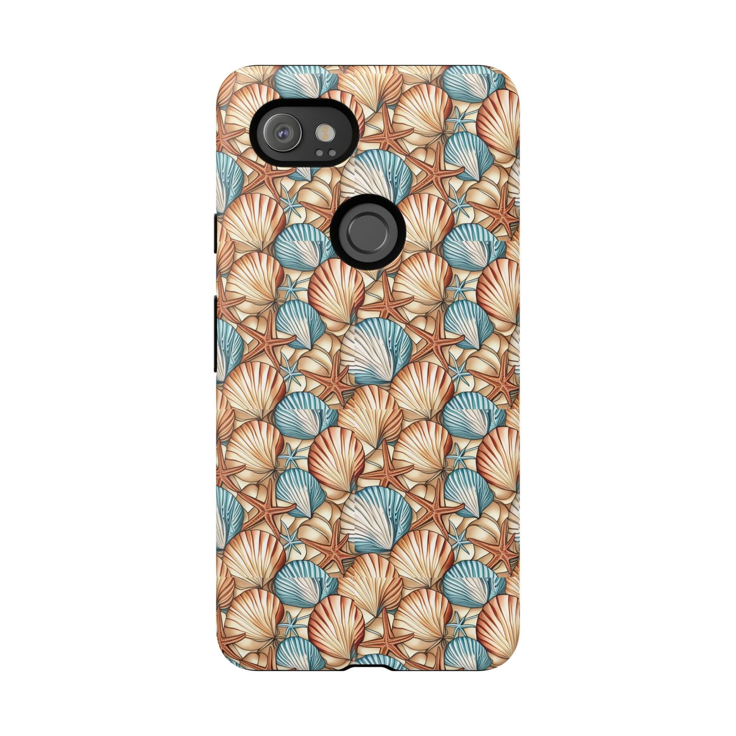 Starfish and Seashells Tough Cell Phone Case - Ruppy's Creations