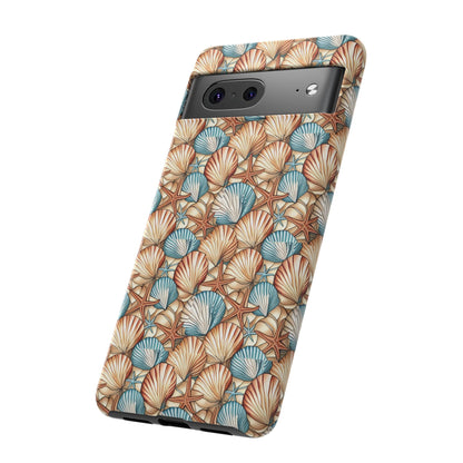 Starfish and Seashells Tough Cell Phone Case - Ruppy's Creations