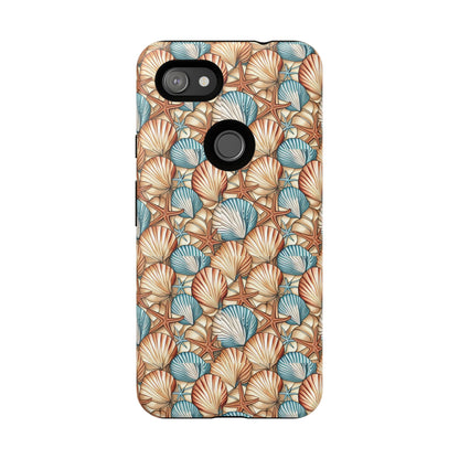 Starfish and Seashells Tough Cell Phone Case - Ruppy's Creations