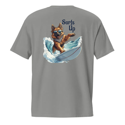 Surfs Up German Shepherd Unisex Pocket T-shirt - Ruppy's Creations